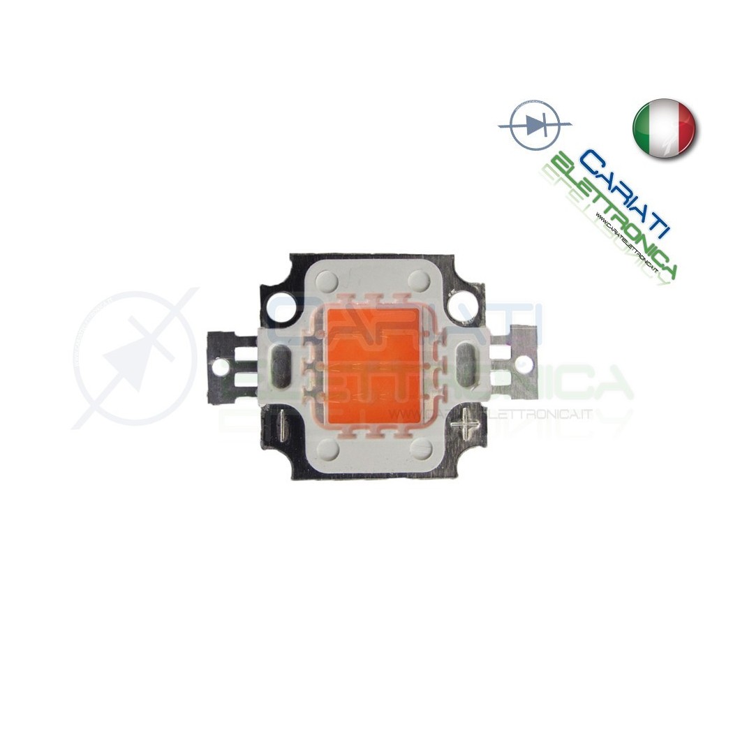 Led Power 380-840nm 10 Watt 10W Allevamento Piante Grow coltivazioneGenerico
