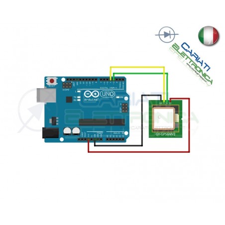 Modulo GY-NEO6MV2 NEO-6M GPS NEO6MV2 con Antenna per ArduinoGenerico
