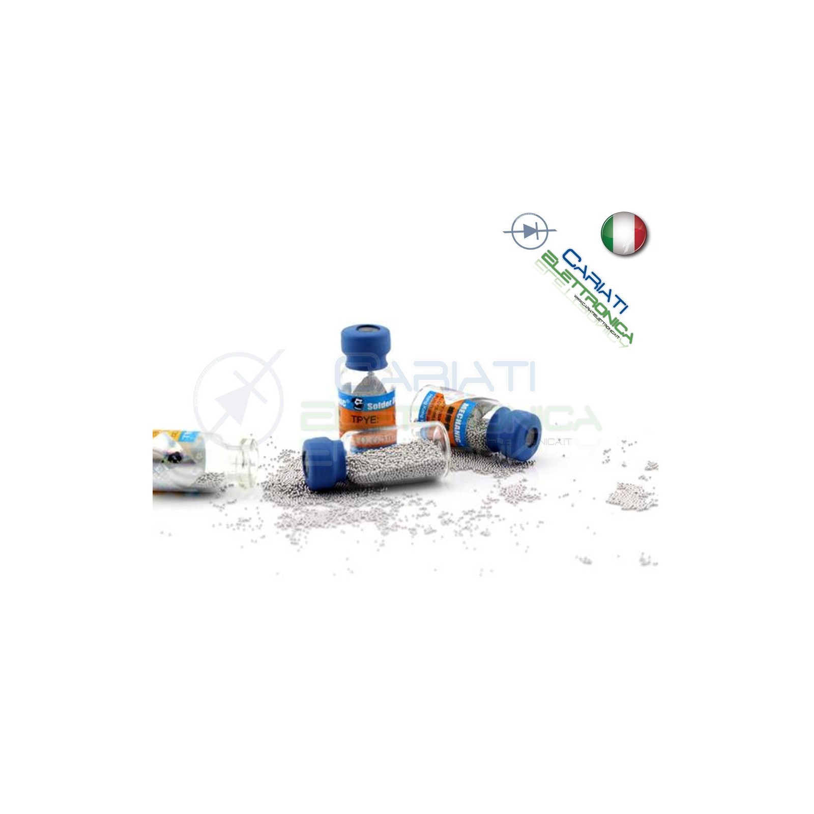 10.000 Palline di stagno Sn63 Pb37 0,5 0.5 mm Solder Ball Reballing