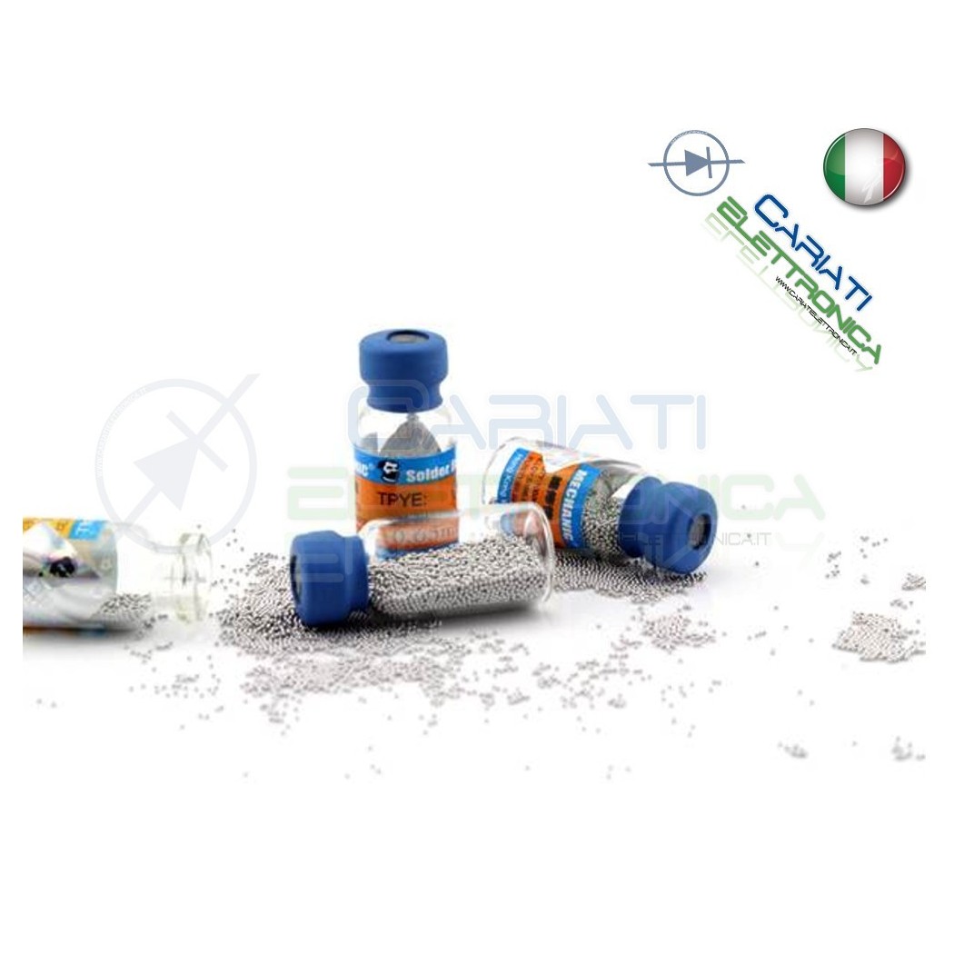10.000 PALLINE STAGNO Sn63 Pb37 0,5 0.5 mm SOLDER BALL REBALLING
