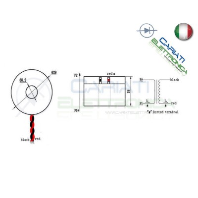 Sensore lettore di corrente DL-CT08CL5 20A/10mA 2000/1 0-120A