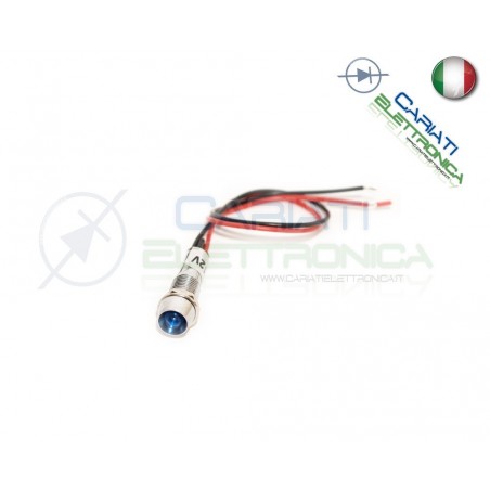 SPIA DI SEGNALAZIONE LUMINOSA 12V LED BLU