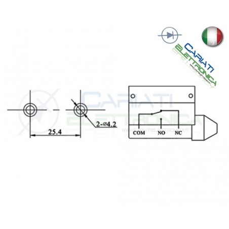 Microswitch Pulsante Fine Corsa Micro Switch SPDT a leva 10A 250V
