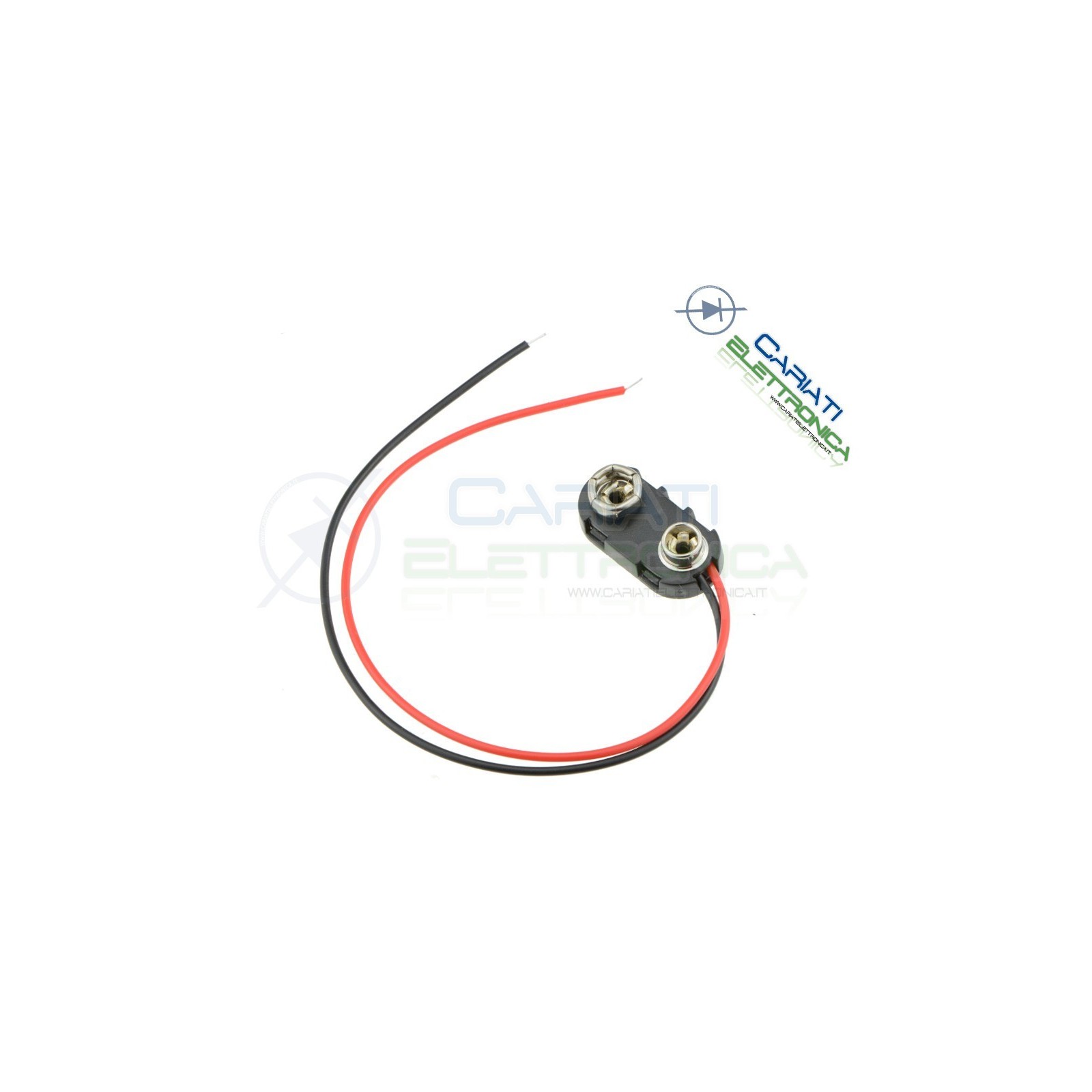 Cavo Snap attacco per pila batteria portabatteria 9 V