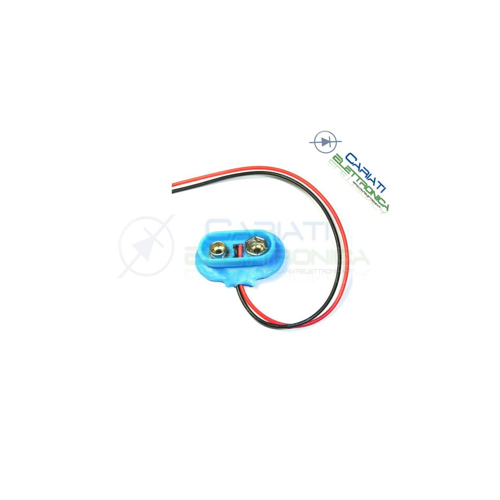 2 pezzi Cavo Snap attacco per pila batteria portabatteria 9 V motello TGenerico