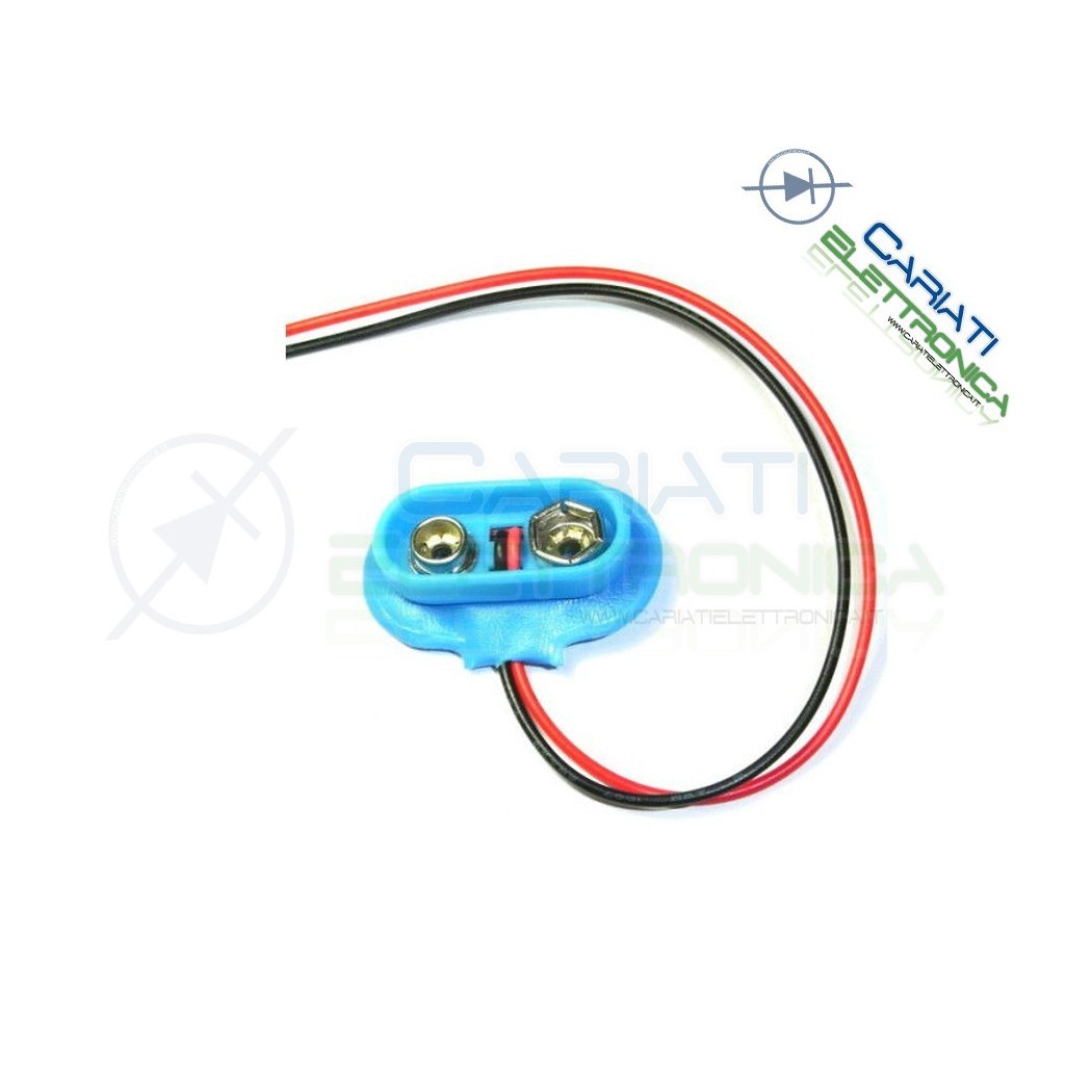 2 pezzi Cavo Snap attacco per pila batteria portabatteria 9 V motello TGenerico