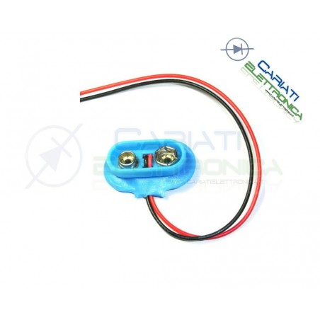 2 pezzi Cavo Snap attacco per pila batteria portabatteria 9 V motello TGenerico