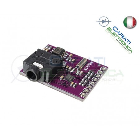 Scheda modulo Si4703 sintonizzatore radio FM RDS per Arduino