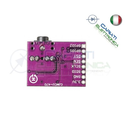 Scheda modulo Si4703 sintonizzatore radio FM RDS per Arduino