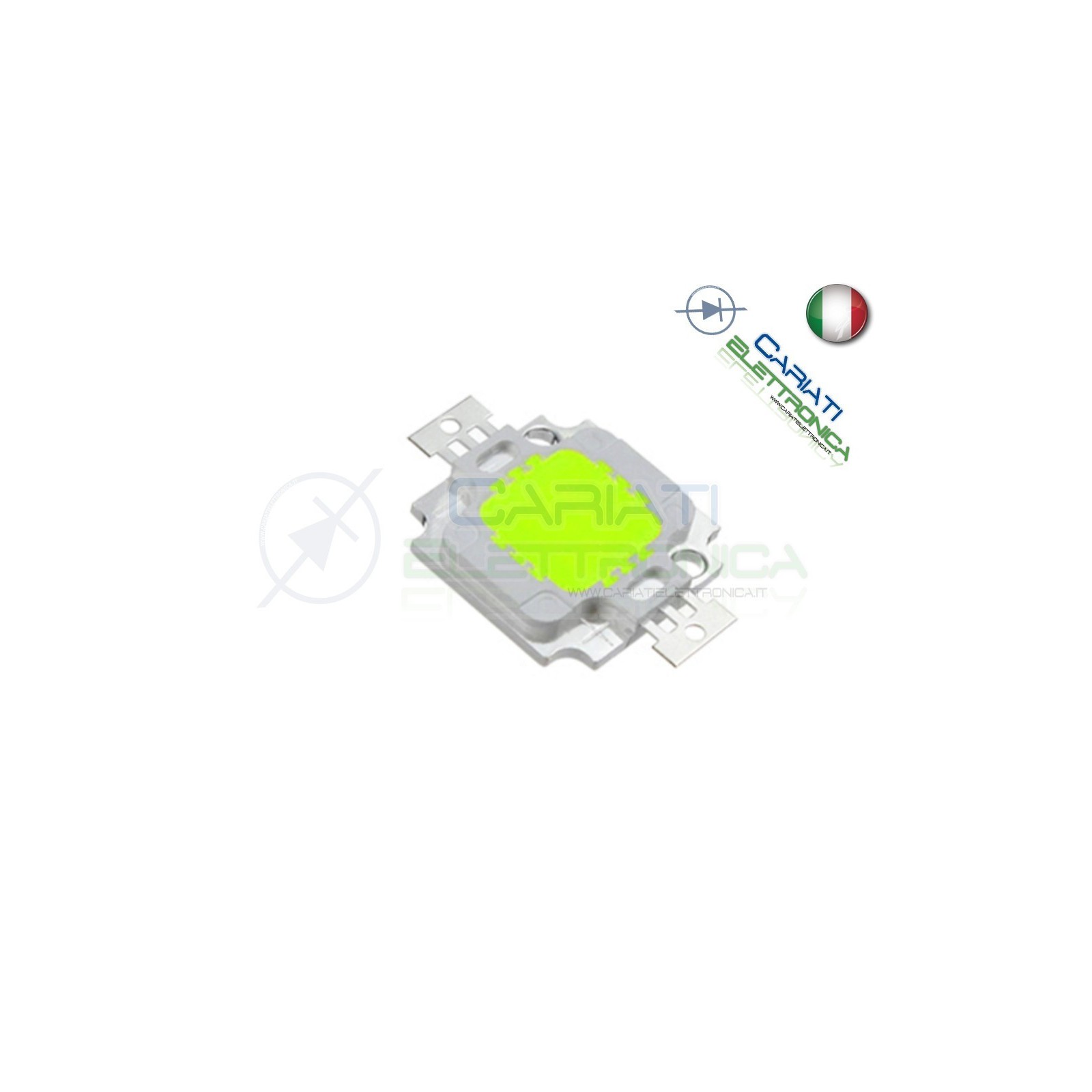 Led Power VERDE 10W 10 Watt 9-12V 1A 490-650nm