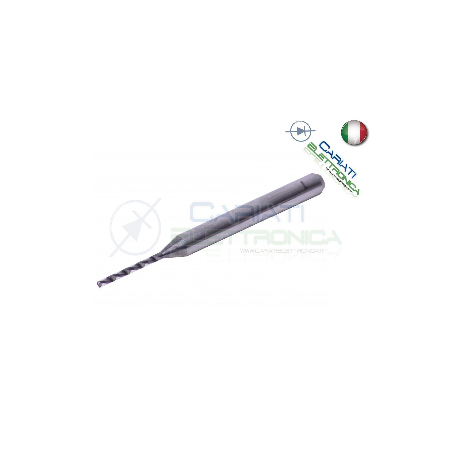 PUNTA HSS 0.8mm per trapano foratura basetta ramata presensibilizzata PCB