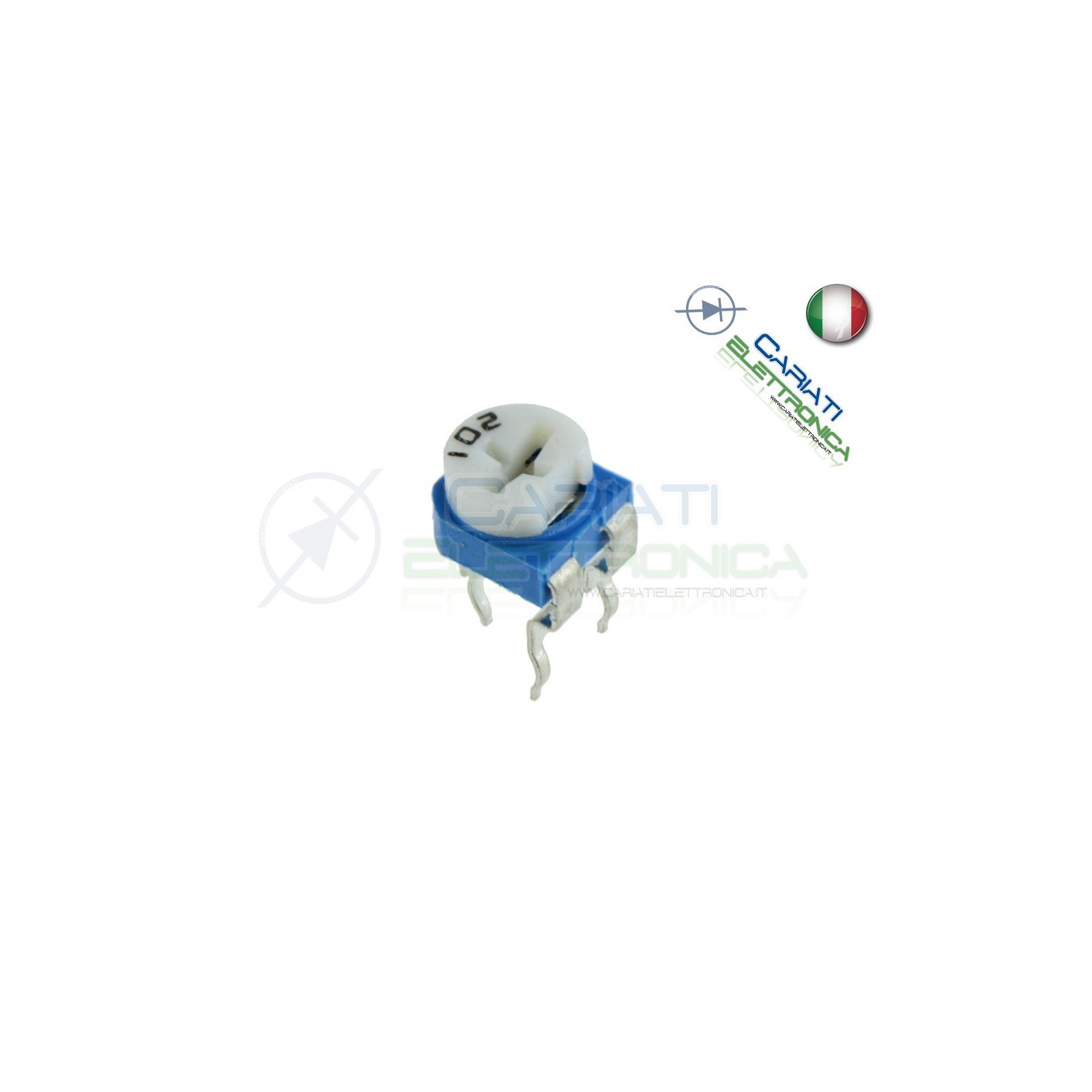 5 pezzi Potenziometro Trimmer Resistenza Variabile 1 Mohm