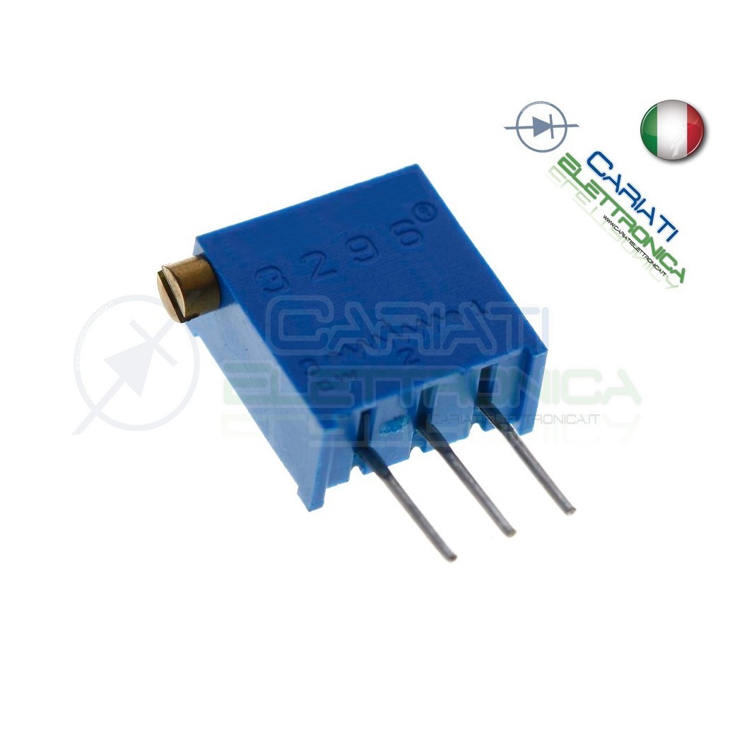2 pezzi Potenziometro Trimmer 3296X 220K ohm 220KohmGenerico