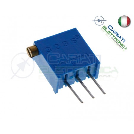 2 pezzi Potenziometro Trimmer 3296X 220K ohm 220KohmGenerico