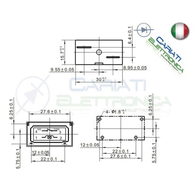 Relè SANYOU SFK-112DM con bobina da 12Vdc 20A 250Vac SPSTSanyou