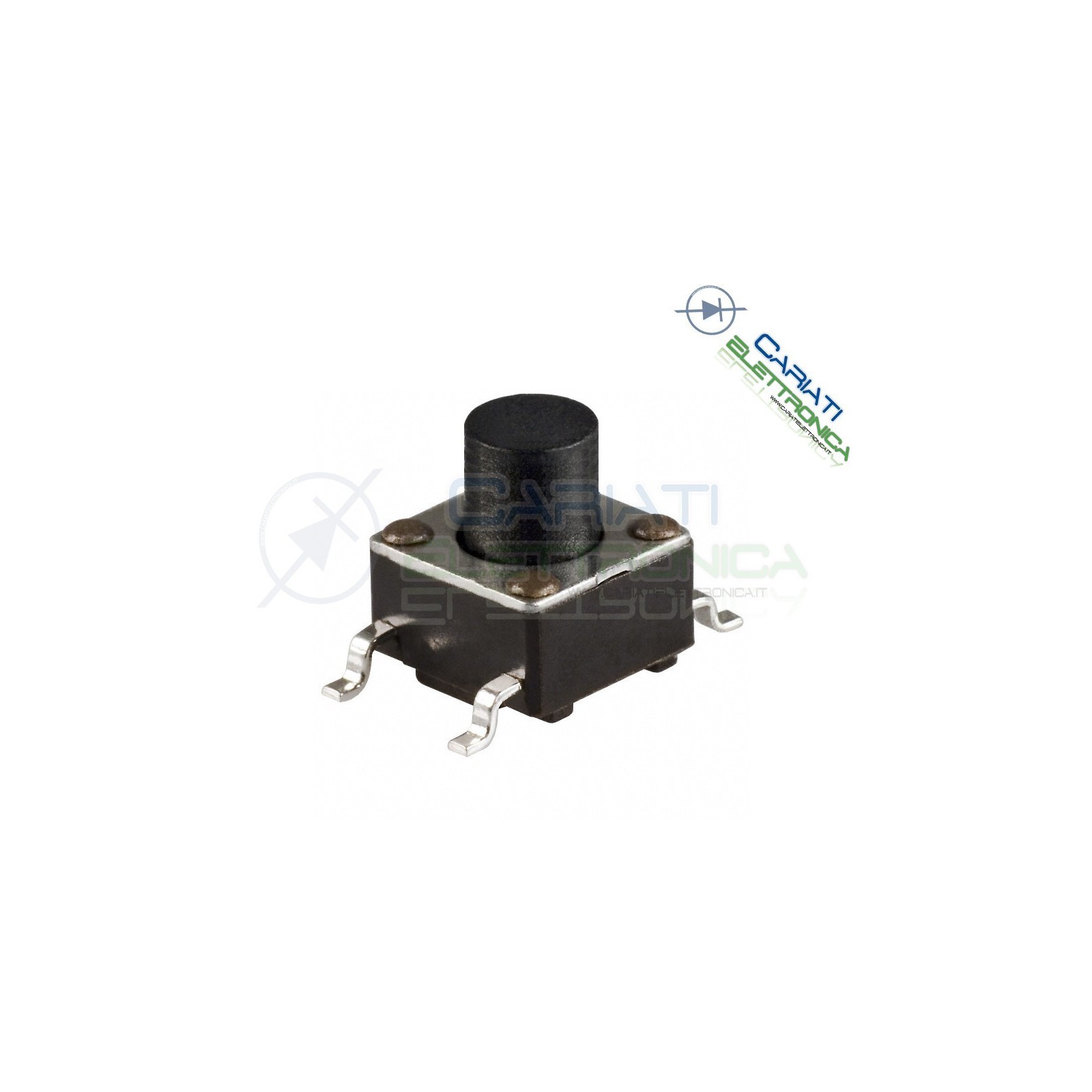 50 MINI MICRO PULSANTE 6X6X9.5 mm PCB Tactile Switch SPST