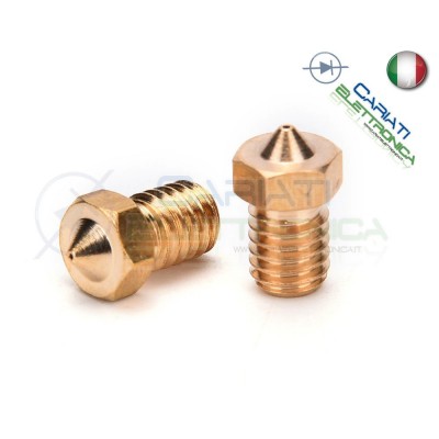 Ugello Nozzle da 0,4mm per Estrusore in ottone 1.75mm E3DV6 Stampante 3D Generico