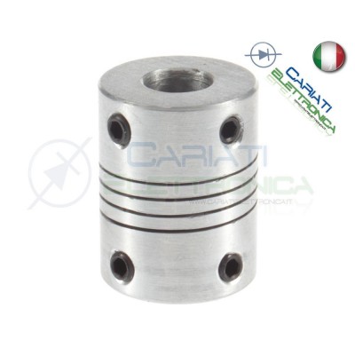 Accoppiatore 5x5 mm giunto in alluminio coupler shaft OD19mm*25mm flexible Generico