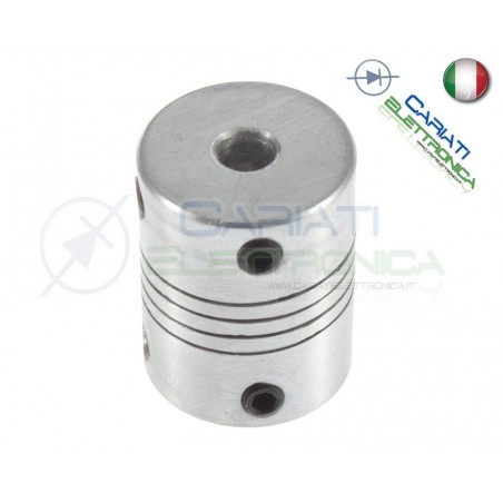 Accoppiatore 5x5 mm giunto in alluminio coupler shaft OD19mm*25mm flexible Generico