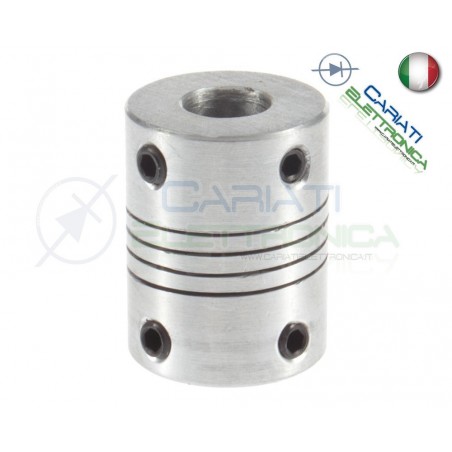 Accoppiatore 5x10 mm giunto in alluminio coupler shaft OD19mm*25mm flexible Generico