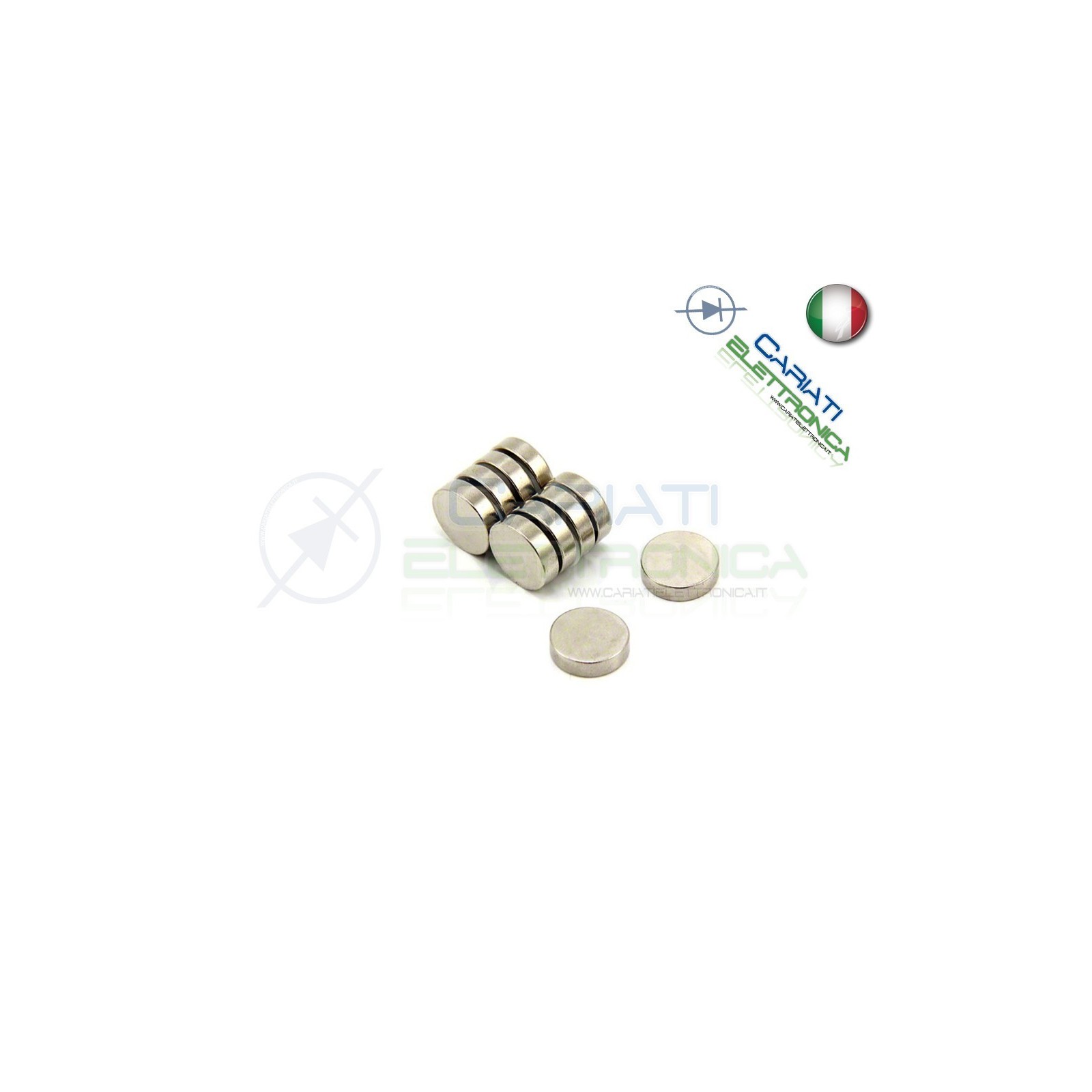 50 Pezzi CALAMITE MAGNETI NEODIMIO 4X1 mm POTENTI FIMO CERAMICA BOMBONIERE
