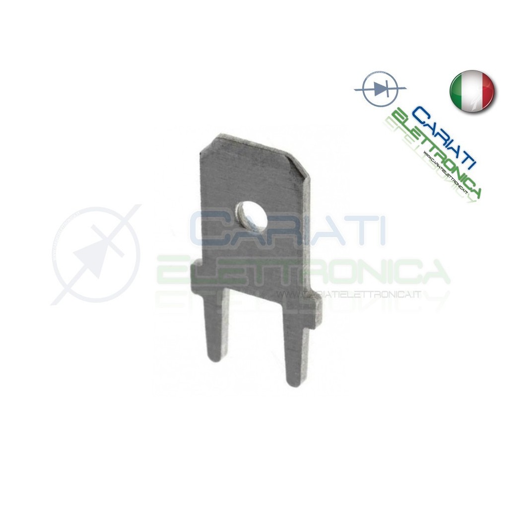 50 Pz Faston Maschio per PCB 6,35x0,8mm