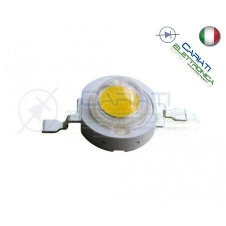 10 pcs Led Power Gold Yellow 1W 1 Watt 350mA 30 lumen lmCariati Elettronica