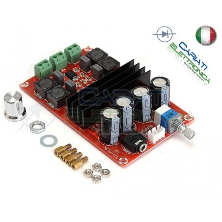 Amplificatore audio TPA3116 12V 24V potenza massima 100W