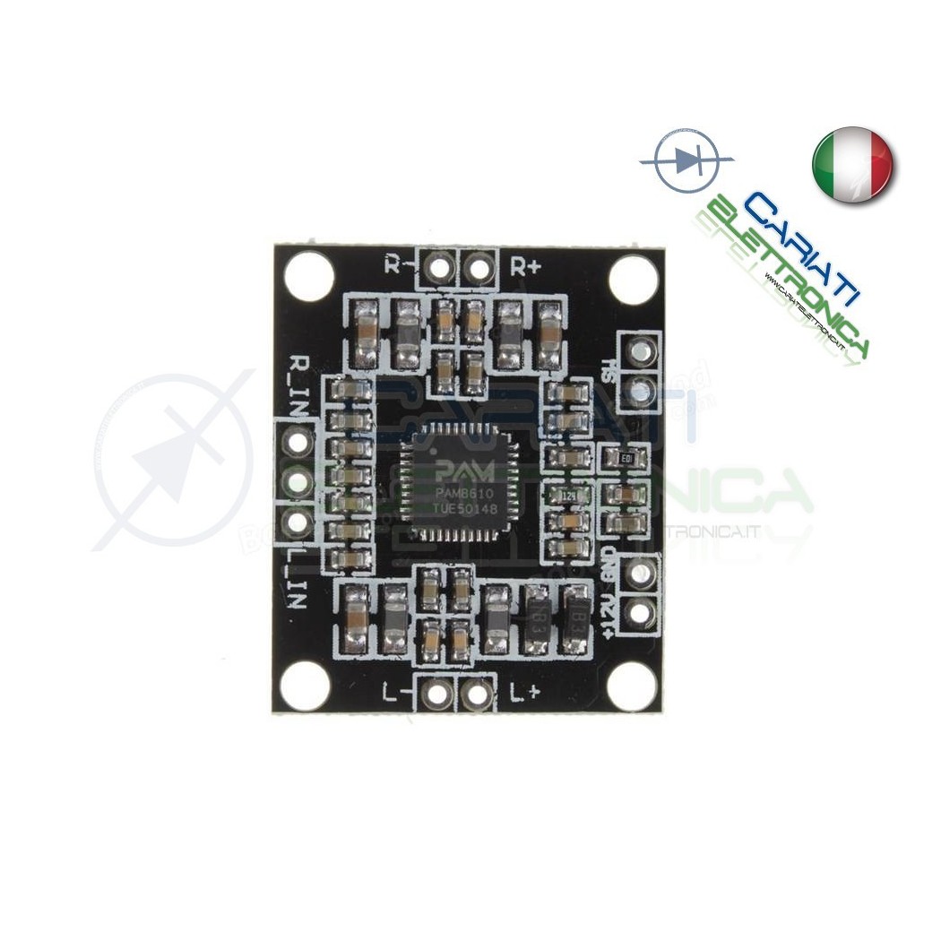 PAM8610 Mini Amplificatore Digitale Dual Channel Stereo Mini Classe D 2X15W