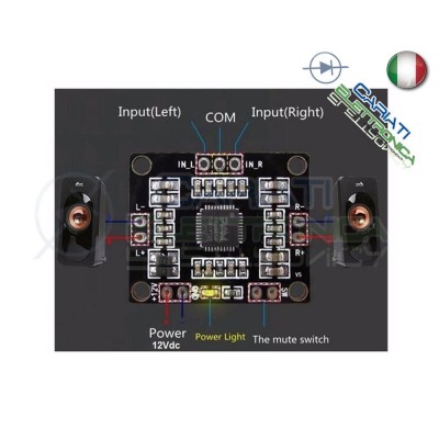 PAM8610 Mini Amplificatore Digitale Dual Channel Stereo Mini Classe D 2X15W
