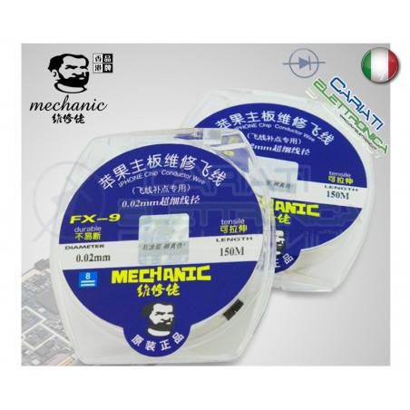 BOBINA DA 200m DI FILO CAVO DA 0.02mm PER RIPARAZIONE PISTE PCB TELEFONI