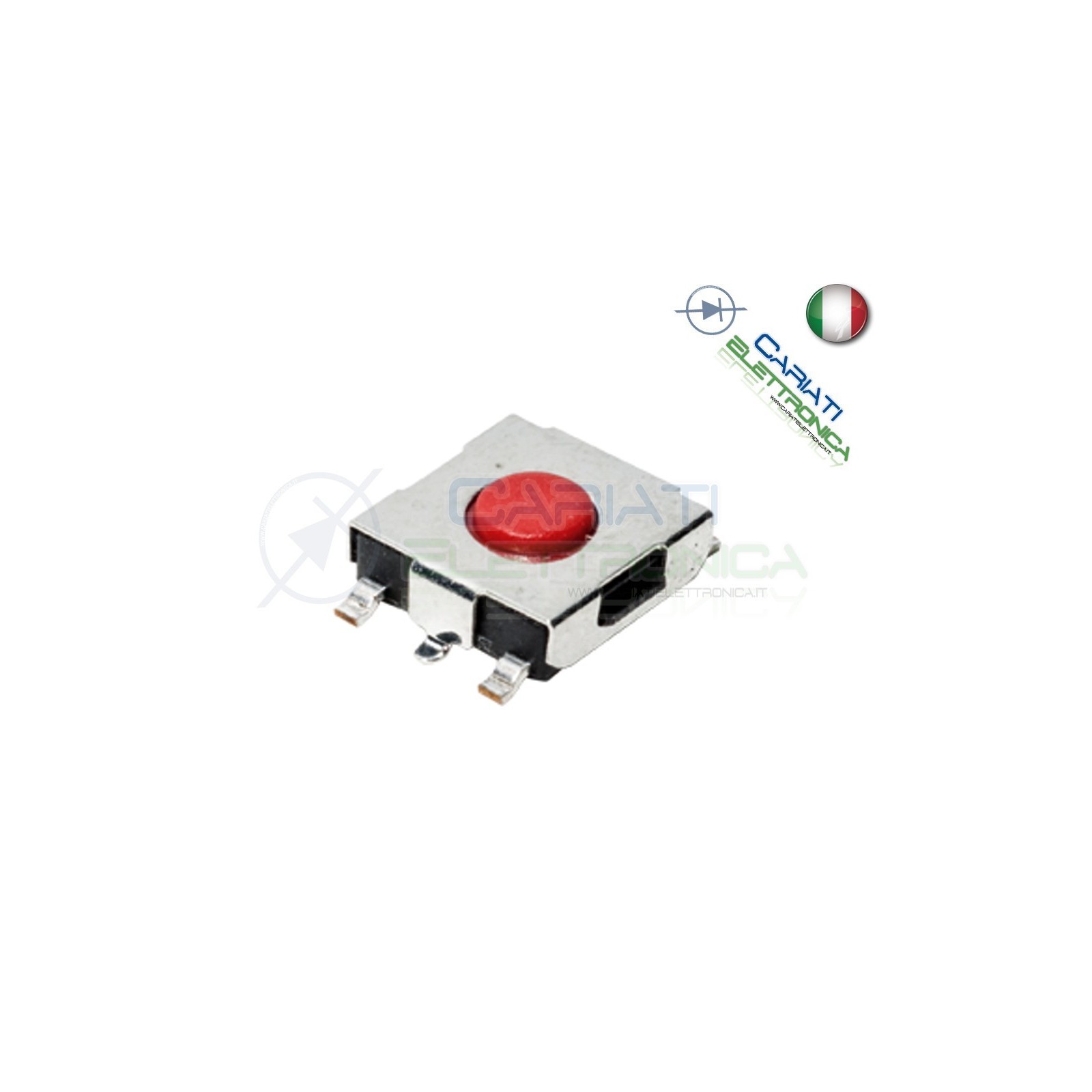 50 MINI MICRO PULSANTE 6X6X3.1 mm PCB Tactile Switch