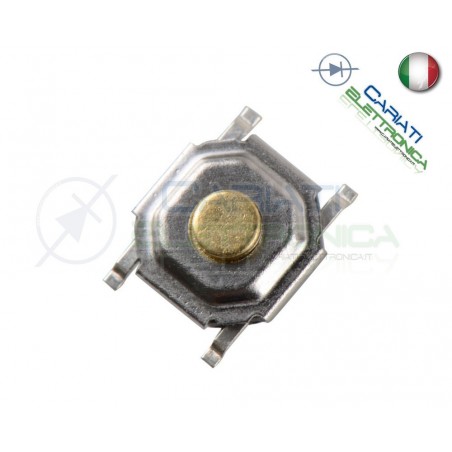 10 MINI MICRO PULSANTE 5.2x5.2x1.5 mm PCB Tactile Switch
