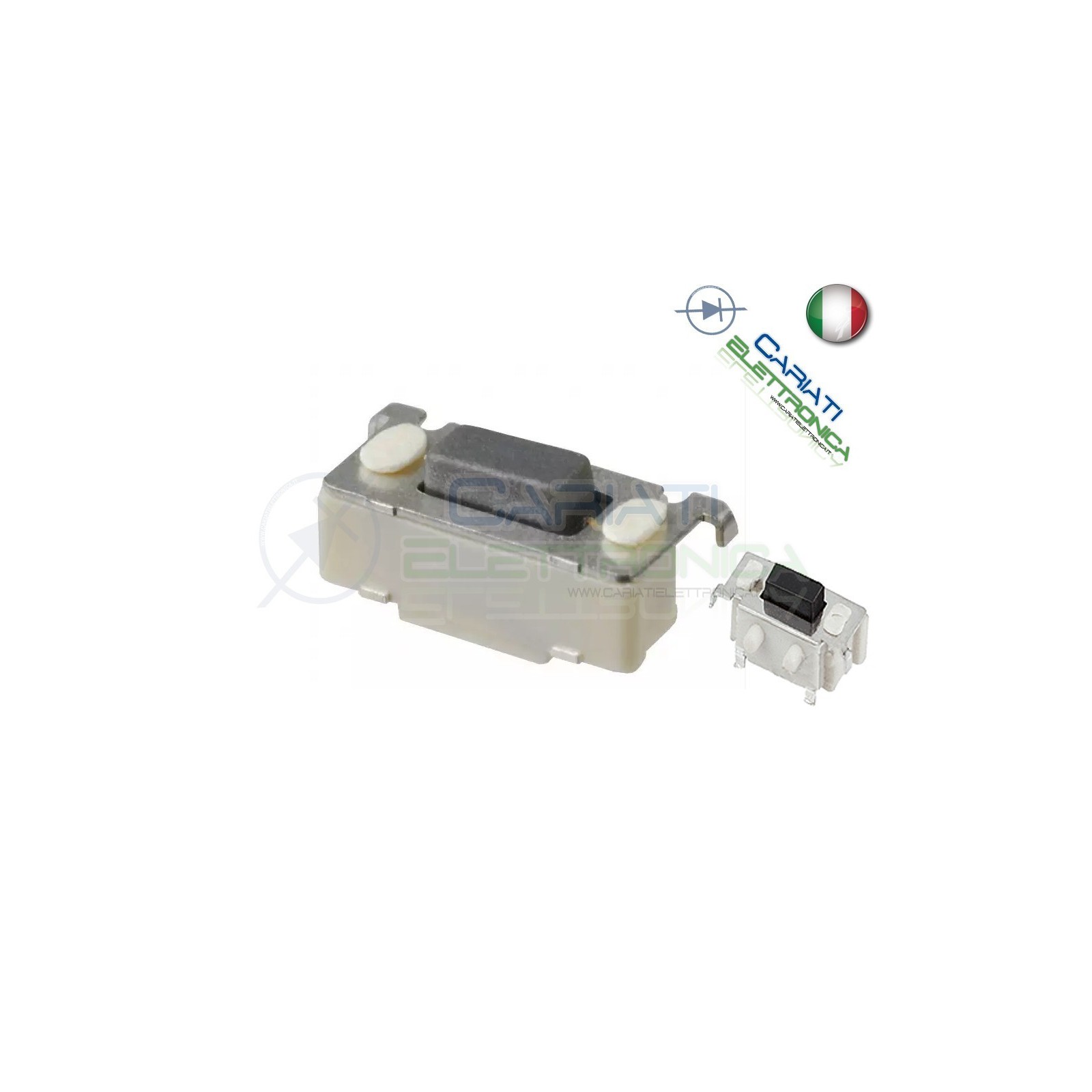 50 PEZZI MINI MICRO PULSANTE 3X6X3.5MM mm PCB Tactile Switch