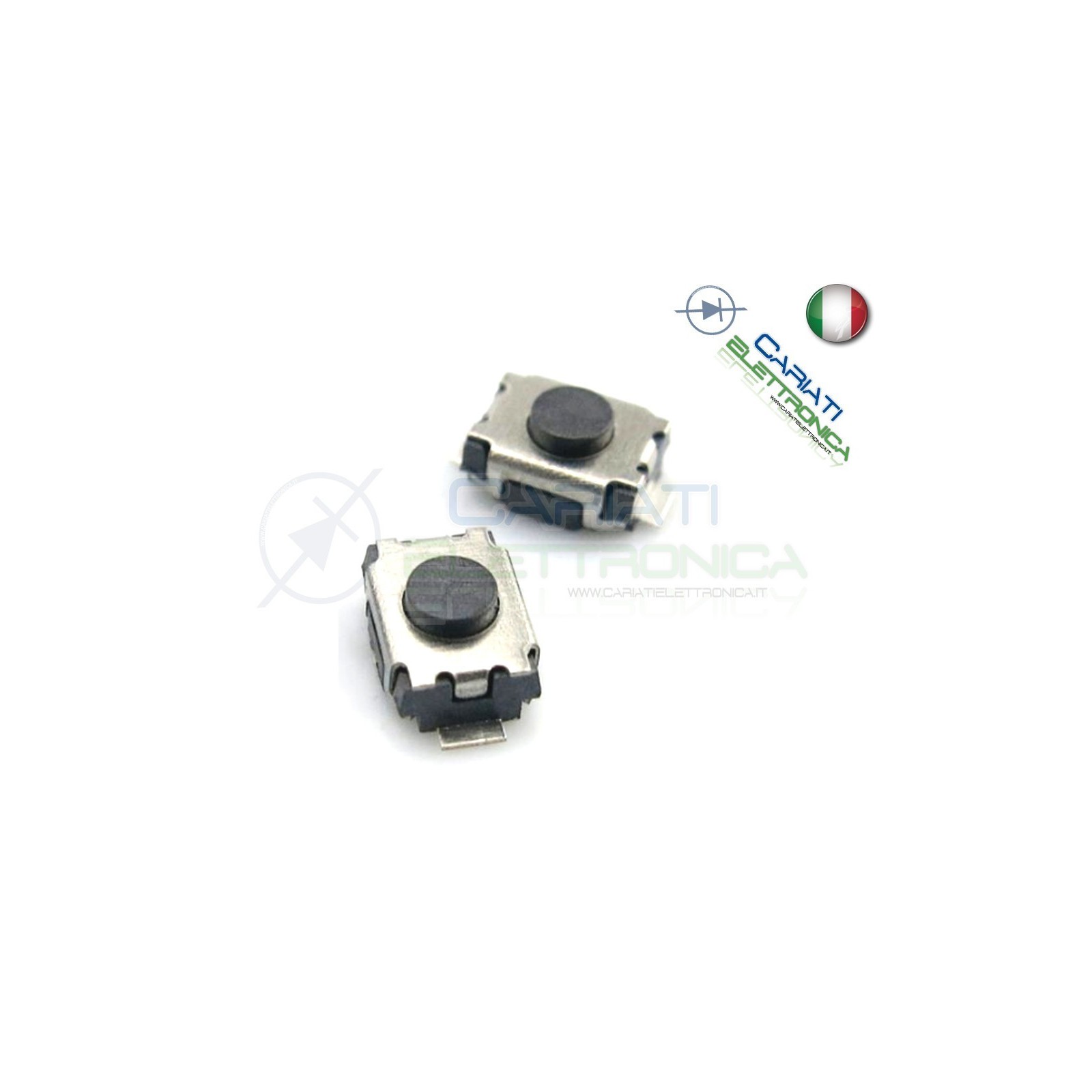 10 PEZZI MINI MICRO PULSANTE 3x4x2 mm PCB Tactile Switch