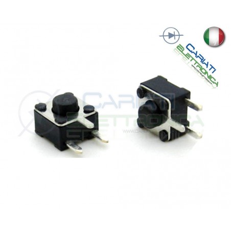 10 MINI MICRO PULSANTE 4.5X4.5X3.8 mm PCB Tactile Switch