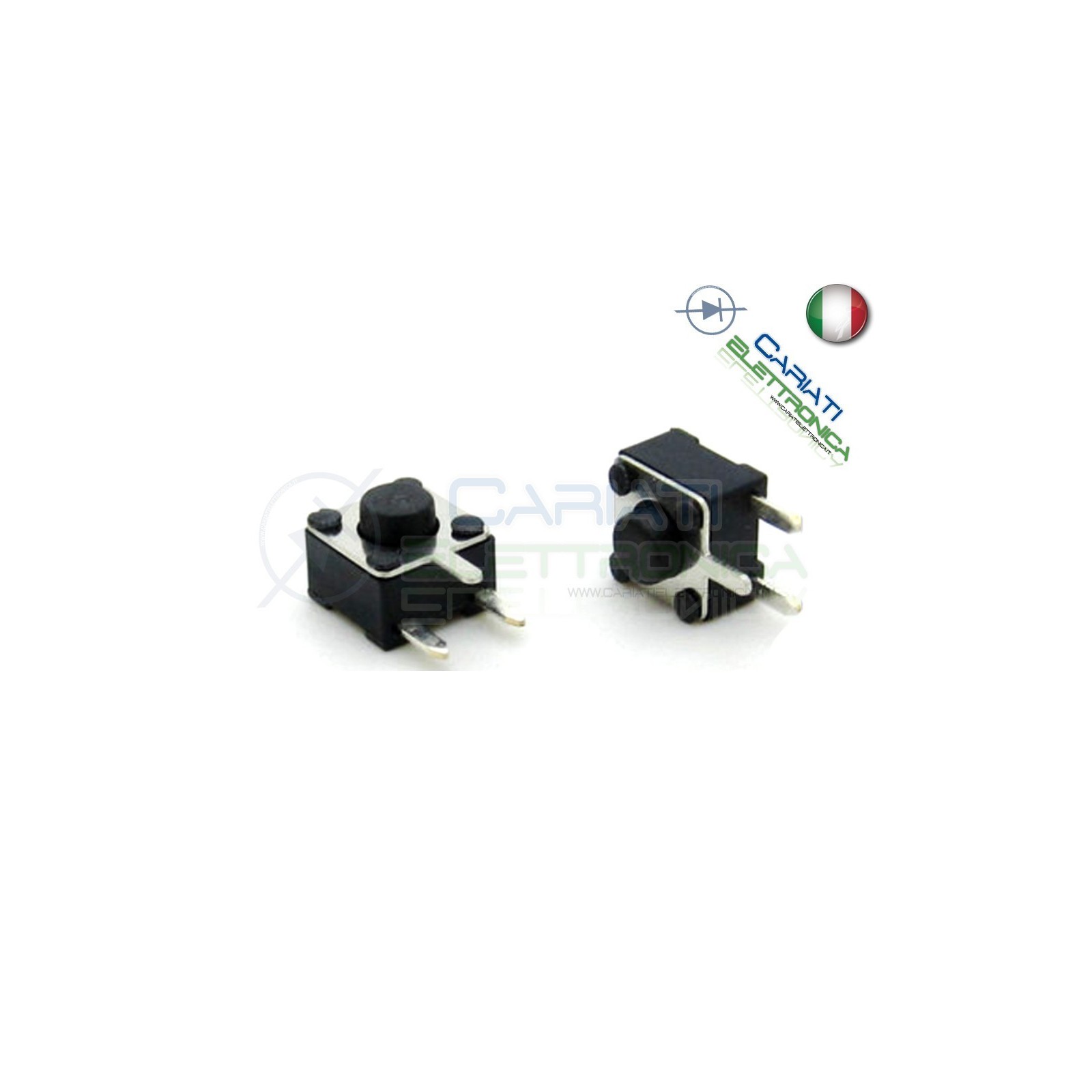 50 MINI MICRO PULSANTE 4.5X4.5X3.8 mm PCB Tactile Switch