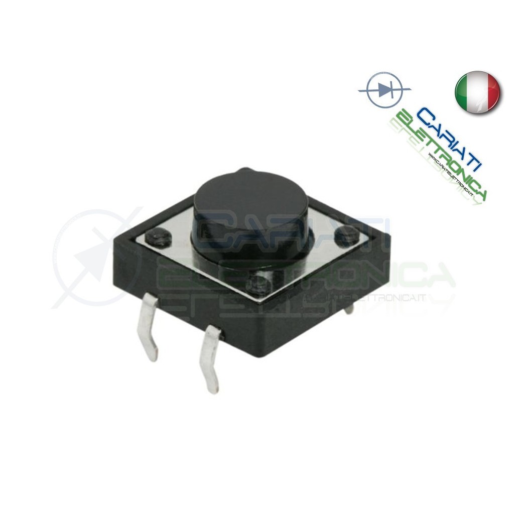 10 PEZZI MINI MICRO PULSANTE 12x12x5 mm PCB Tactile Switch