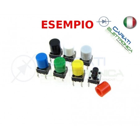 10 PEZZI cap cappuccio NERO per pulsanti PCB 6x6 altezza 6 7 8 8,5 9 9,5 10 mm