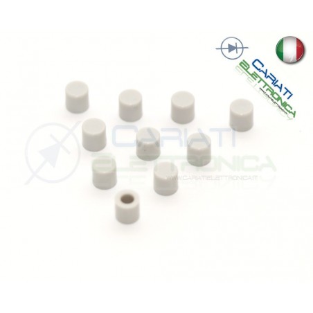 10 PEZZI cappuccio GRIGIO per pulsanti PCB 6x6 altezza 6 7 8 8,5 9 9,5 10 mm