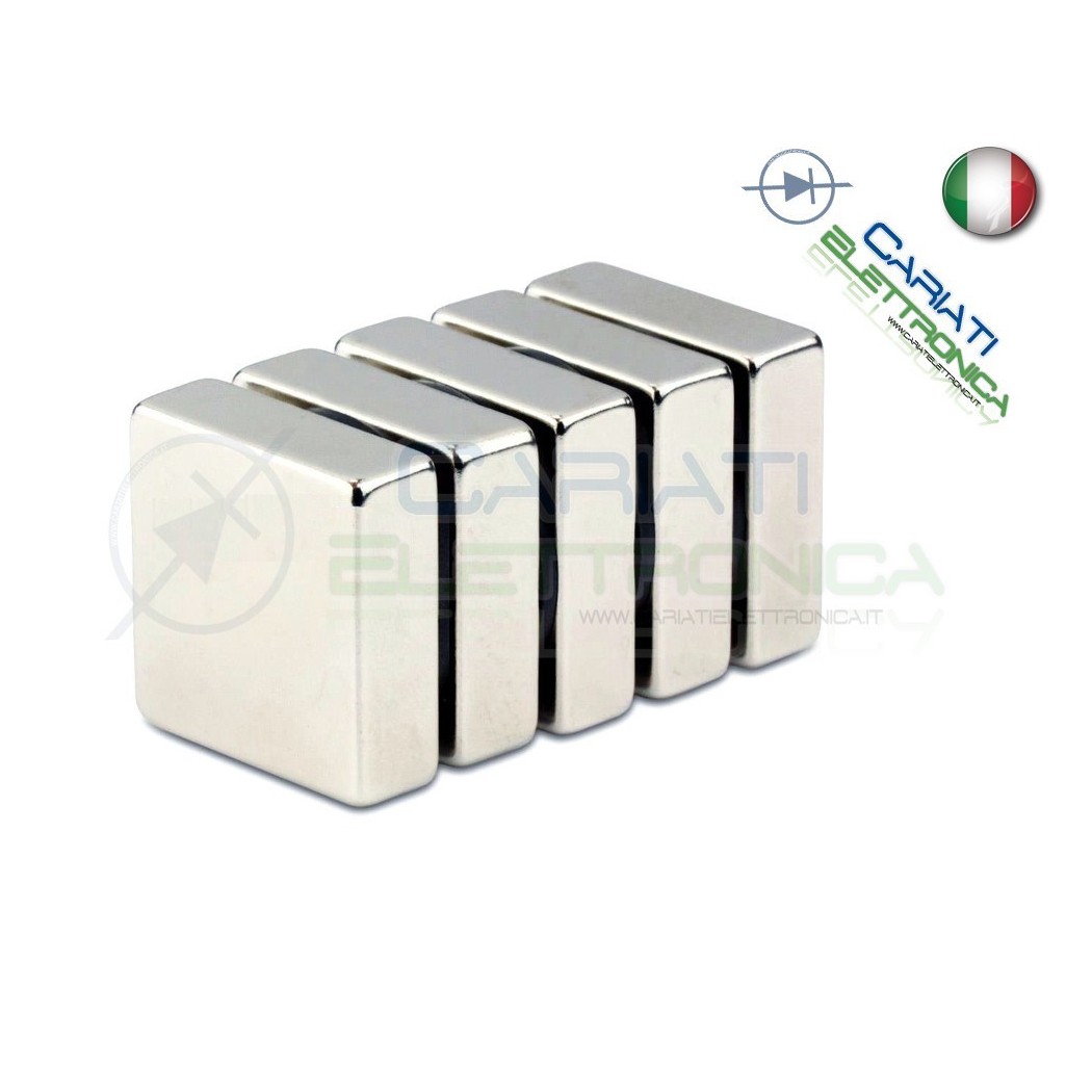 100 Pezzi CALAMITE MAGNETI NEODIMIO 5x5x2 mm POTENTI FIMO CERAMICA BOMBONIERE Generico