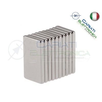 50 Pezzi CALAMITE MAGNETI NEODIMIO 10x5x2 mm POTENTI FIMO CERAMICA BOMBONIERE Generico