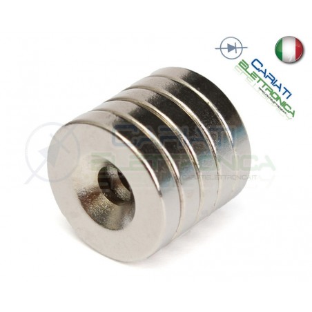 100 Pezzi CALAMITE MAGNETI NEODIMIO 10x3 mm POTENTI FIMO CERAMICA BOMBONIERE Generico