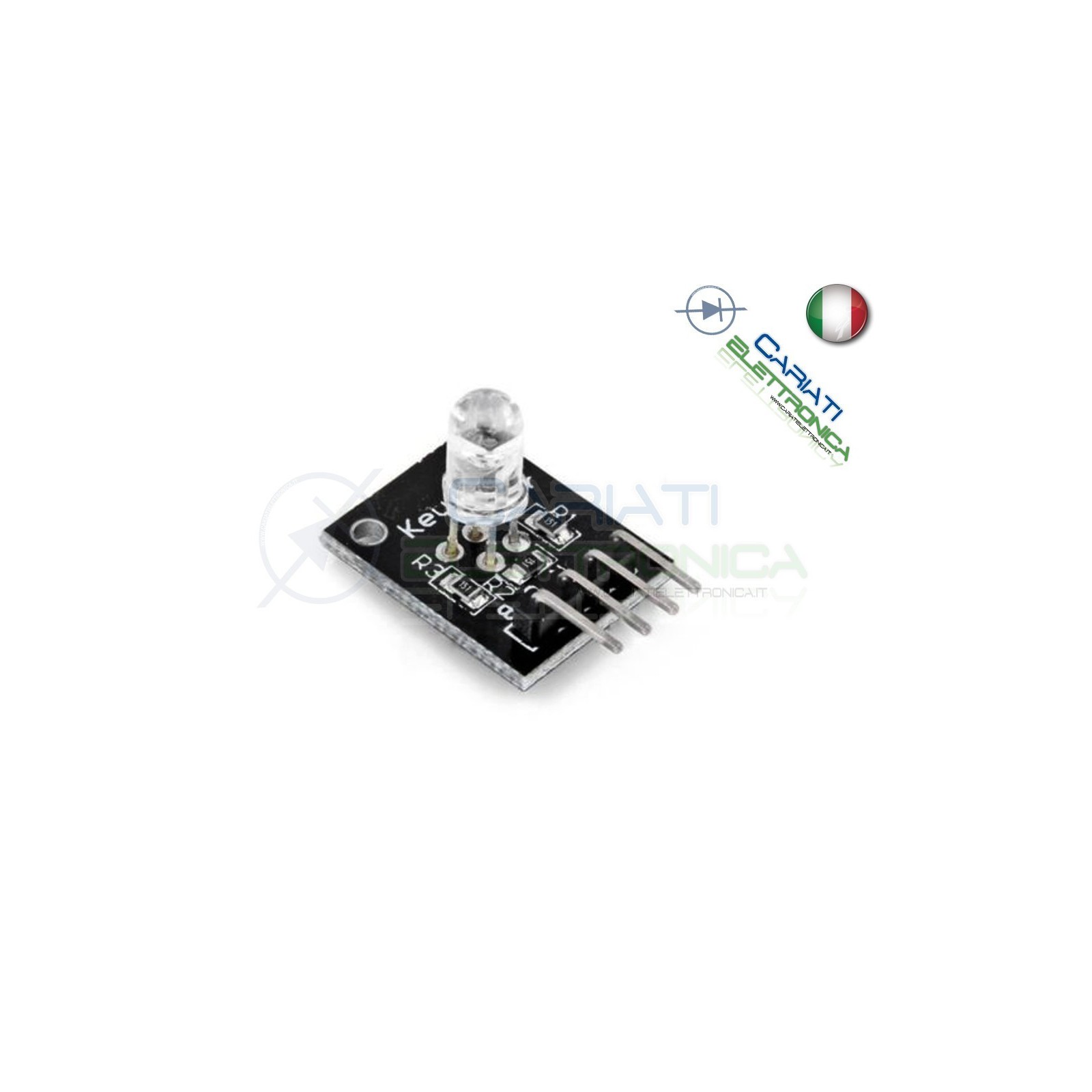 MODULO LED RGB 5MM 3 COLORI LED 5MM MODULO SENSORE ARDUINO