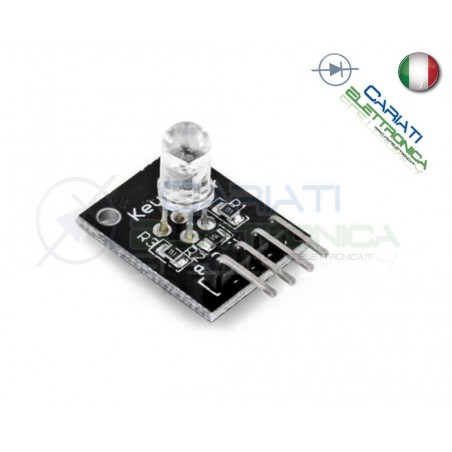 MODULO LED RGB 5MM 3 COLORI LED 5MM MODULO SENSORE ARDUINO