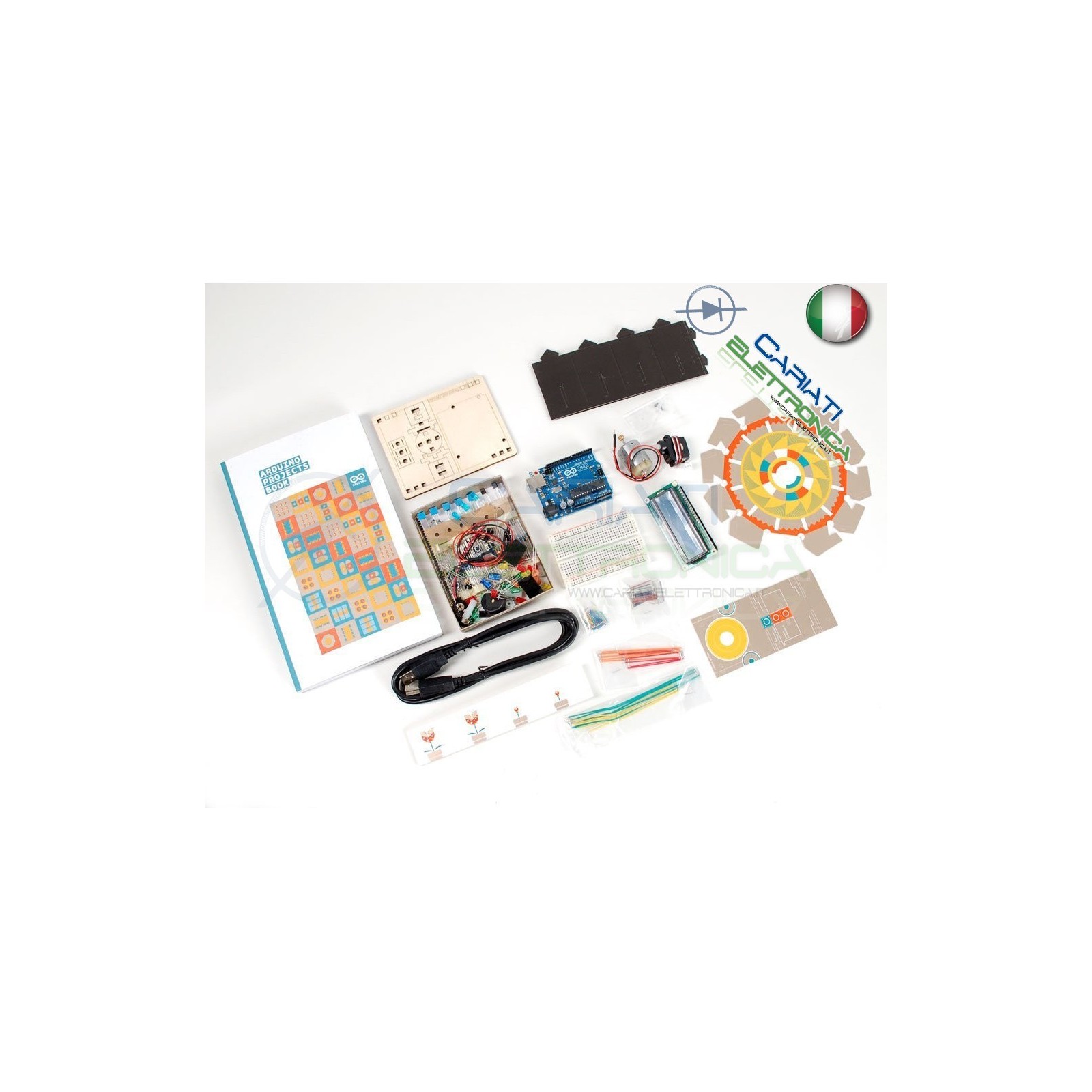 STARTER KIT ARDUINO ORIGINALE CON Arduino UNO R3 Libro Arduino