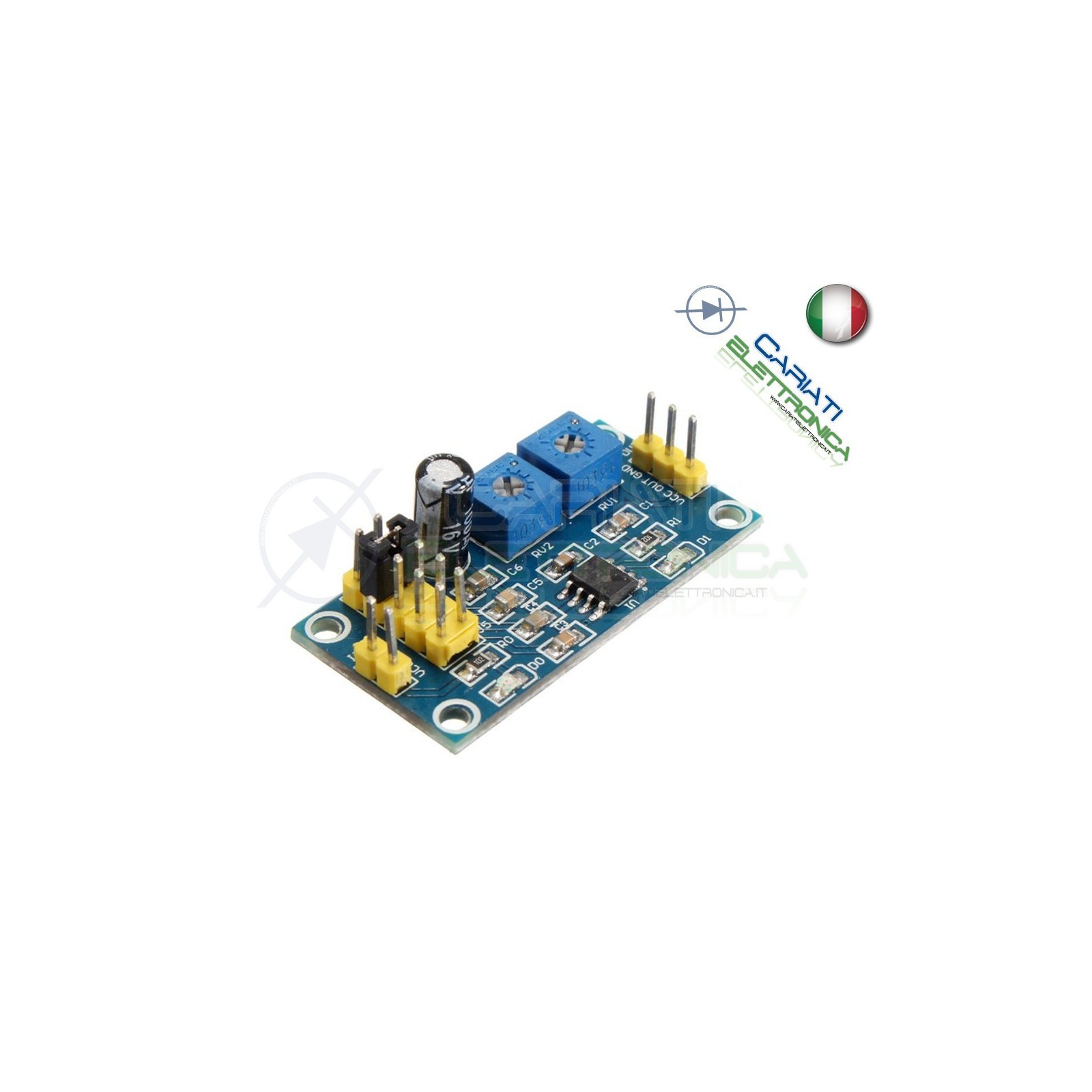 Scheda Generatore di impulsi con frequenza e duty cycle variabile NE555 Generico
