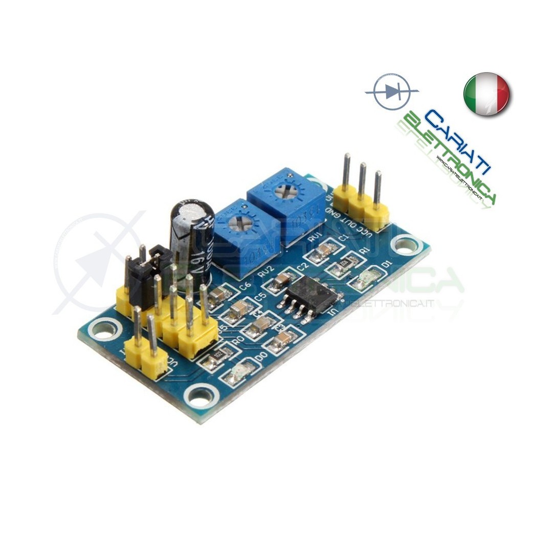 Scheda Generatore di impulsi con frequenza e duty cycle variabile NE555 Generico