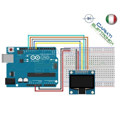 Modulo Display 0.96" Oled Lcd Led 128X64 compatibile Arduino Generico