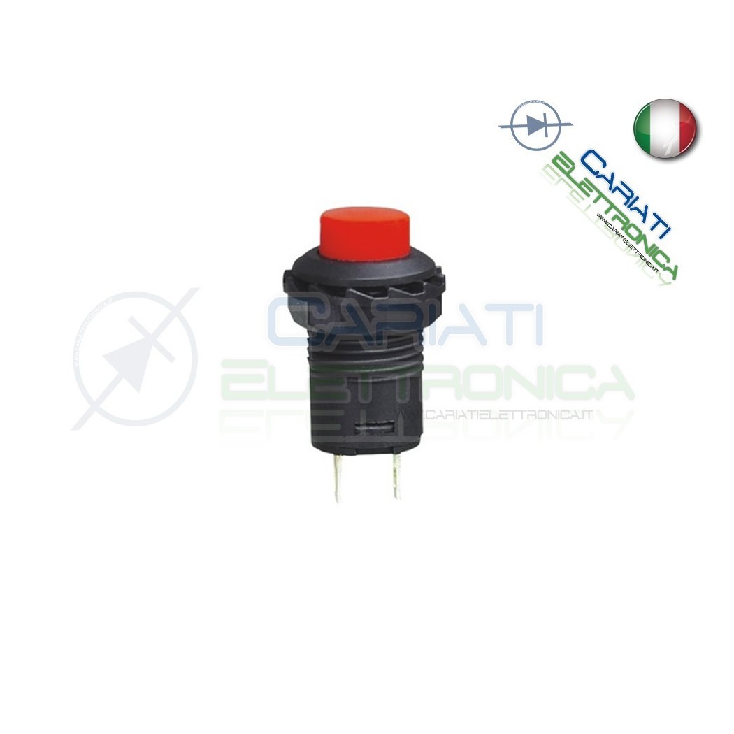 10 PEZZI INTERRUTTORE DA PANNELLO 1A ROSSO